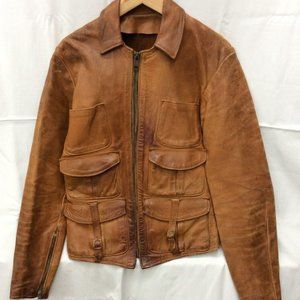 70 Vintage East West Musical Instruments Co. Leather Jacket